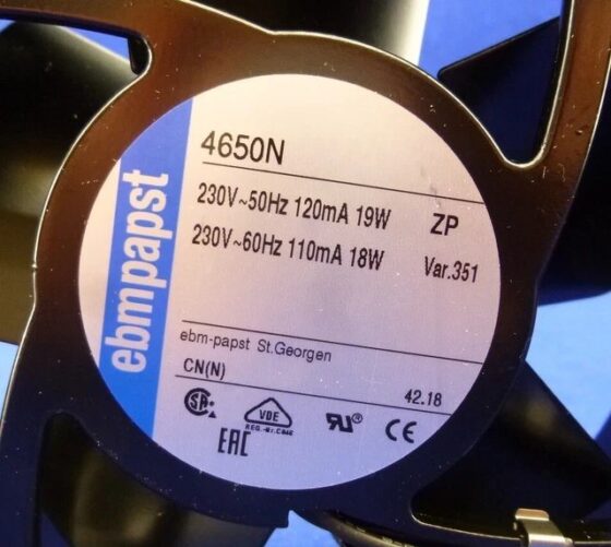 ebm-papst A5E01052493 Fan PN — EBM-PAPST