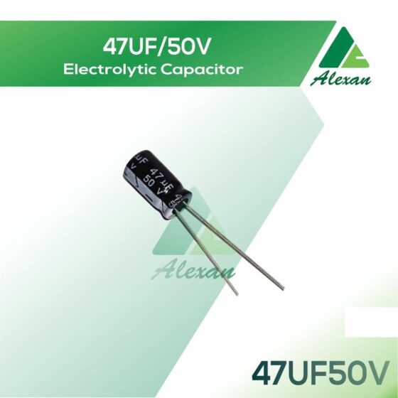 Electrolytic Capacitor 50V 47 UF Red