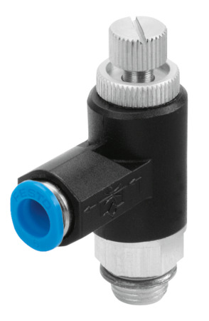 Festo GRLA-1/8-QS-8-RS-B Valve Flow Control — Festo