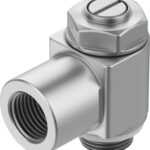 Festo GRLA-3/8-B One-way Flow Control Valve + QS-3/8-12-20 Push-in Fitting : 151178 + 130683