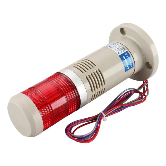 Flash Light and Buzzer 220VAC Red Colour