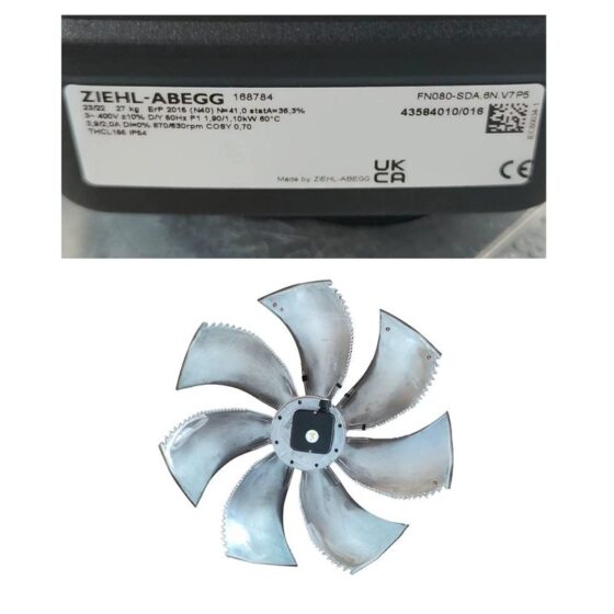 FN080-SDA.6N.V7P5 Mtr + Blde Ziehl + Abegg