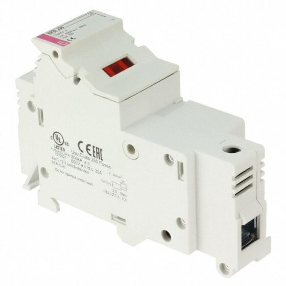 Fuse Hldr Cart 600V 30A DIN Rail