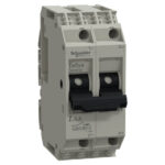 GB2DB12 – Schneider Electric Circuit breaker, TeSys GB2, 2P, 6A, Icu 1.5kA at 415V, Thermal magnetic, DIN rail mounted