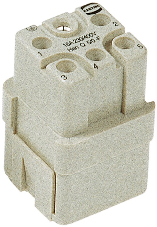 Harting CRIMP-09120053101 Han Q 5/0 Female Insert — Harting