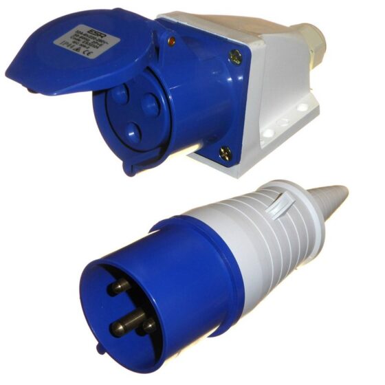 Ind Panel Female Socket 32 A 3PIN 220V