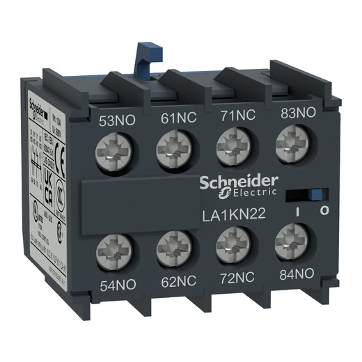 LA1KN22 – Schneider Electric Auxiliary contact block, TeSys K, 2NO + 2NC, screw terminals — SCHNEIDER