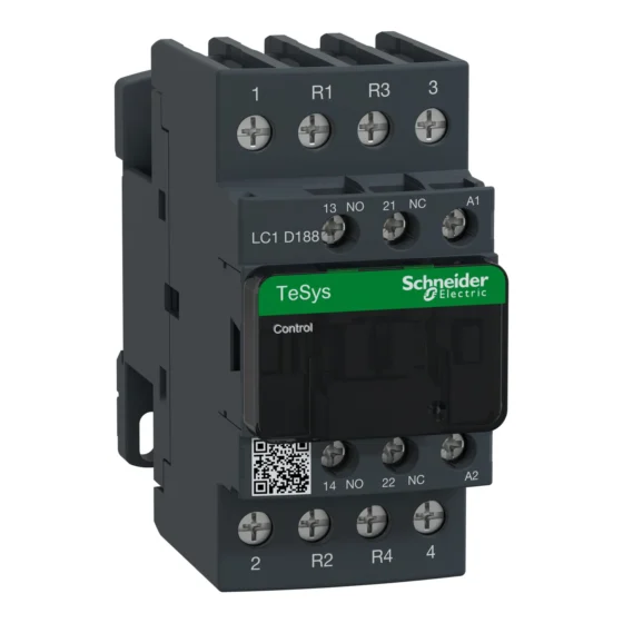 LC1D188P7 – Schneider Electric TeSys D contactor – 4P(2 NO + 2 NC) – AC-1 – <= 440 V 32 A - 230 V AC coil — SCHNEIDER