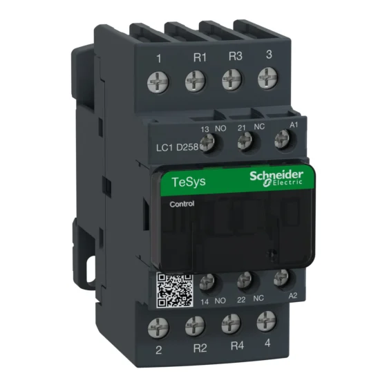 LC1D258E7 – Schneider Electric TeSys D contactor – 4P(2 NO + 2 NC) – AC-1 – <= 440 V 40 A - 48 V AC coil — SCHNEIDER