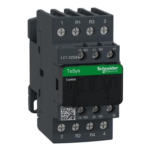 LC1D258M7 – Schneider Electric TeSys D contactor – 4P(2 NO + 2 NC) – AC-1 – ≤ 440 V 40 A – 220 V AC coil — SCHNEIDER