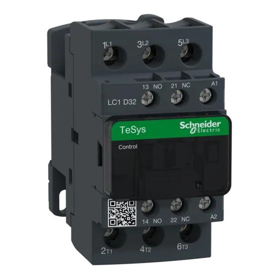LC1D32P7 – Schneider Electric TeSys D contactor – 3P(3 NO) – AC-3 – <= 440 V 32 A - 230 V AC 50/60 Hz coil — SCHNEIDER