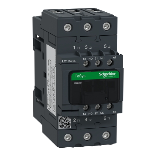 LC1D40AU7 – Schneider Electric TeSys D contactor – 3P(3 NO) – AC-3 – ≤ 440 V 40 A – 240 V AC 50/60 Hz coil — SCHNEIDER