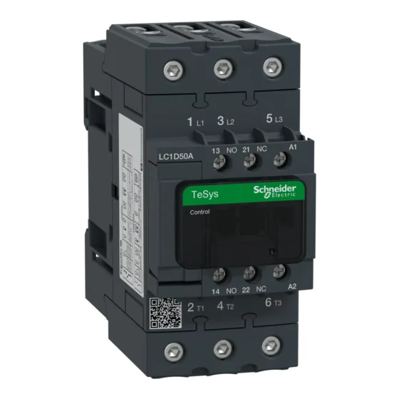 LC1D50AE7 – Schneider Electric TeSys D contactor – 3P(3 NO) – AC-3 – <= 440 V 50 A - 48 V AC 50/60 Hz coil — SCHNEIDER