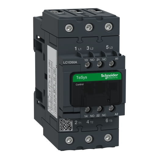 LC1D50AP7 – Schneider Electric TeSys D contactor – 3P(3 NO) – AC-3 – ≤ 440 V 50 A – 230 V AC 50/60 Hz coil — SCHNEIDER
