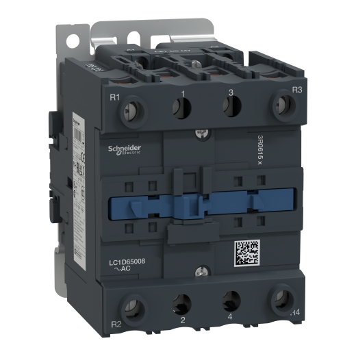 LC1D65008U7 – Schneider Electric Contactor, TeSys Deca, 4P(2NO+2NC),AC-1 , ≤ 440V, 80 A 240V AC 50/60Hz coil, screw clamp… — SCHNEIDER