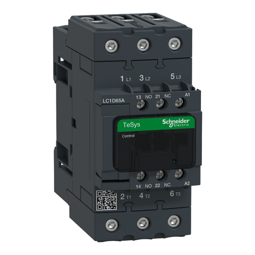 LC1D65AM7 – Schneider Electric TeSys D contactor – 3P(3 NO) – AC-3 – ≤ 440 V 65 A – 220 V AC 50/60 Hz coil — SCHNEIDER