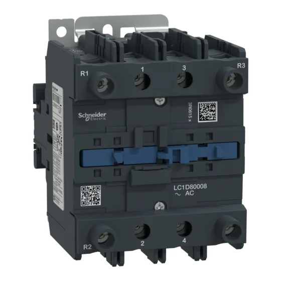 LC1D80008E7 – Schneider Electric TeSys D contactor – 4P(2 NO + 2 NC) – AC-1 <= 440 V 125 A 48 V AC 50/60 Hz coil — SCHNEIDER