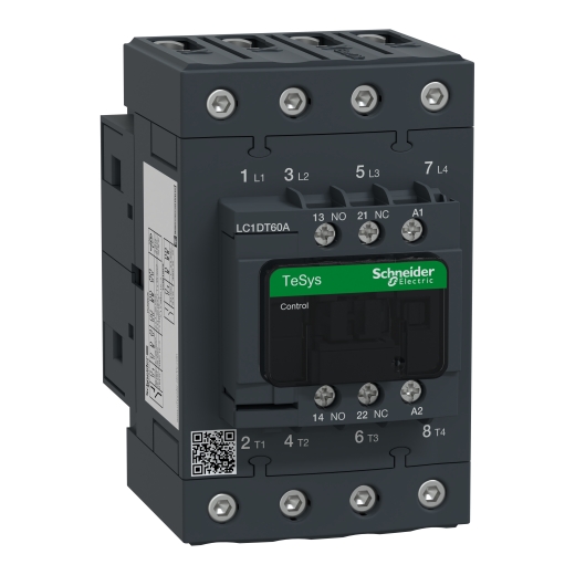 LC1DT60AE7 – Schneider Electric TeSys D contactor – 4P(4 NO) – AC-1 – ≤ 440 V 60 A – 48 V AC 50/60 Hz coil — SCHNEIDER