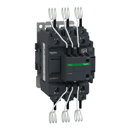 LC1DWK12P7 – Schneider Electric Capacitor contactor, Tesys Deca, 63kVAR at 400/415V 50Hz, 230V AC 50/60Hz coil, screw clamp… — SCHNEIDER