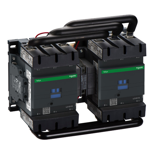 LC2D115F7 – Schneider Electric Reversing Contactor, TeSys Deca, 3P, AC-3, 440V 115A, 110V AC 50/60Hz coil, screw clamp… — SCHNEIDER