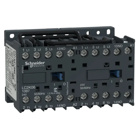 LC2K0910F7 – Schneider Electric TeSys K reversing contactor – 3P – AC-3 <= 440 V 9 A - 1 NO - 110 V AC coil — SCHNEIDER