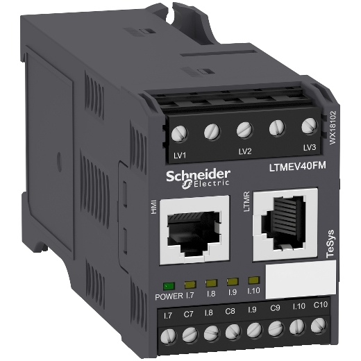 LTMEV40FM – Schneider Electric Motor Management, TeSys T, motor controller, extension module, 4 inputs, for LTMR controller… — SCHNEIDER