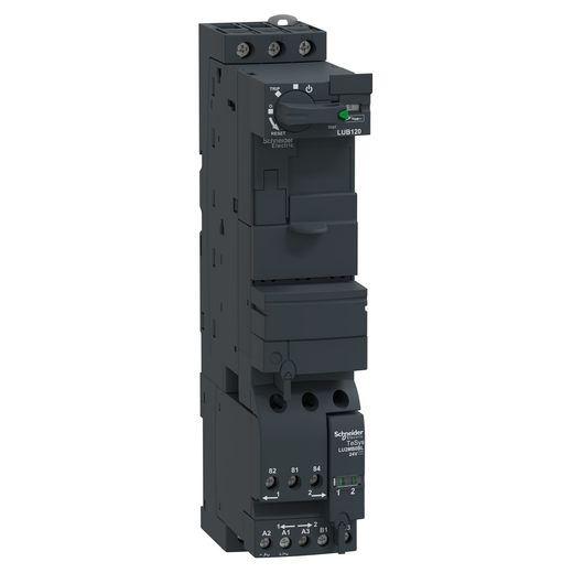 LU2B12BL – Schneider Electric Reversing power base, TeSys U, 3P, 12A/690V, coil 24V DC — SCHNEIDER