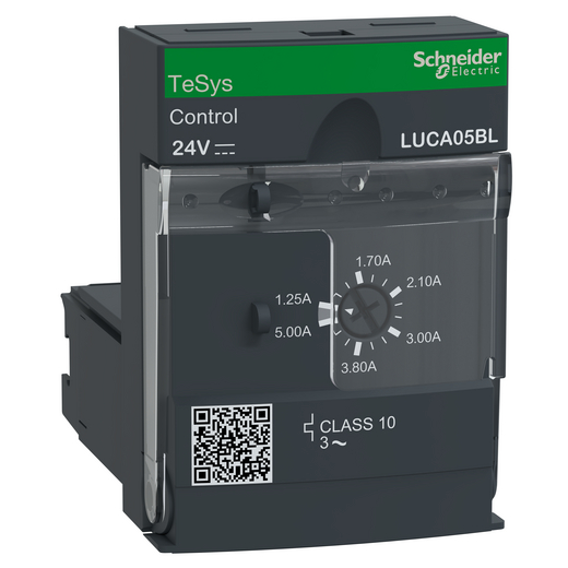 LUCA05BL – Schneider Electric Standard control unit, TeSys U, 1.25-5A, 3P motors, thermal magnetic protection, class 10… — SCHNEIDER