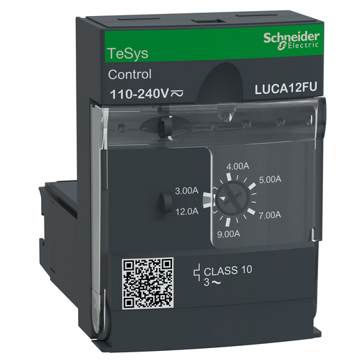 LUCA12FU – Schneider Electric Standard control unit, TeSys U, 3-12A, 3P motors, thermal magnetic protection, class 10, coil… — SCHNEIDER