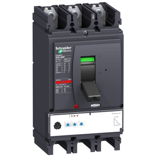 LV432693 – Schneider Electric circuit breaker Compact NSX400N – Micrologic 2.3 – 400 A – 3 poles 3d — SCHNEIDER
