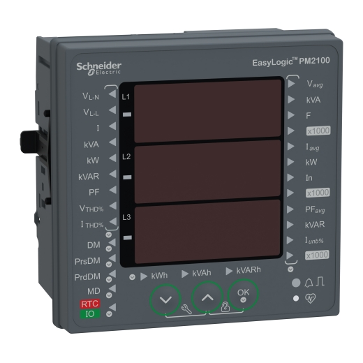 METSEPM2130 – Schneider Electric EasyLogic PM2130, Power & Energy meter, up to the 31st harmonic, LED display, RS485, class… — SCHNEIDER