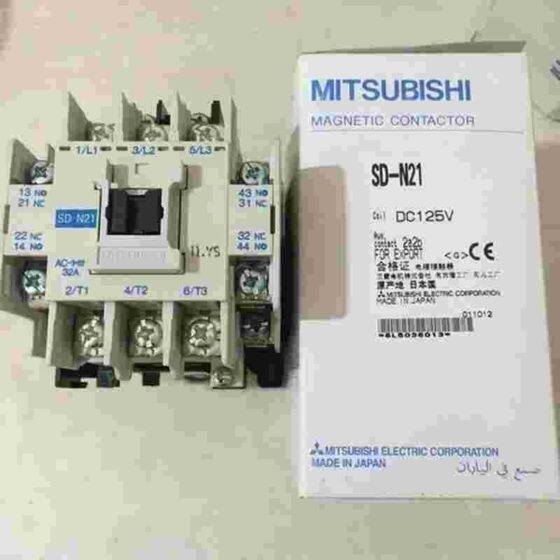 Mitsubishi Electric SD-N21 DC125V Brake Contactor — Mitsubishi Electric