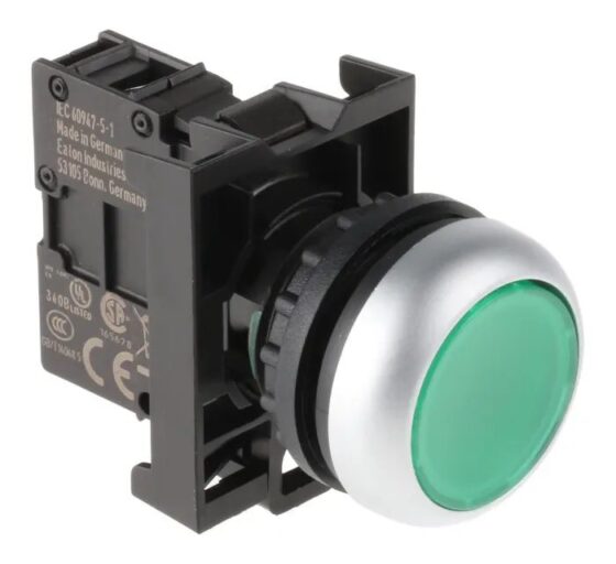 Moeller M22-DL-G/K01/LED-R Illuminated Push Button — Moeller
