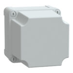 NSYTBS111113H – Schneider Electric ABS industrial box, PanelSeT TBS, 116x133x116mm, int. 105x125x105mm, high plain cover…