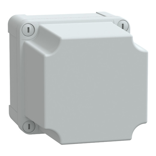 NSYTBS111113H – Schneider Electric ABS industrial box, PanelSeT TBS, 116x133x116mm, int. 105x125x105mm, high plain cover… — SCHNEIDER