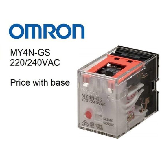 Omron MY4N 220-240VAC Relay with Base — OMRON