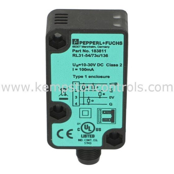 Pepperl+Fuchs RL31-54/73C/136 Photoelectric Sensor Retro — Pepperl+Fuchs
