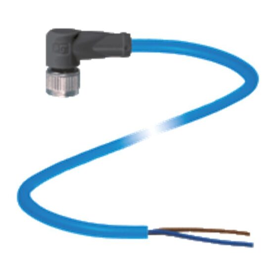 Pepperl+Fuchs V1-W-N-10M-PUR Connector and Cable M12 2P — Pepperl+Fuchs