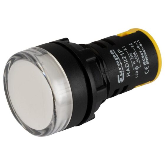 RAD221P 22MM Switches LED Pilot White 230 V