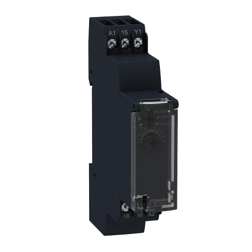 RE17RCMU – Schneider Electric off-delay timing relay – 1 s..100 h – 24..240 V AC – 1 OC — SCHNEIDER