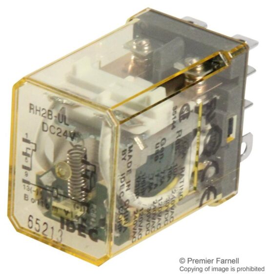 RH2B-ULDC24V-RELAY Plug in Dpdt 10A 24VDC