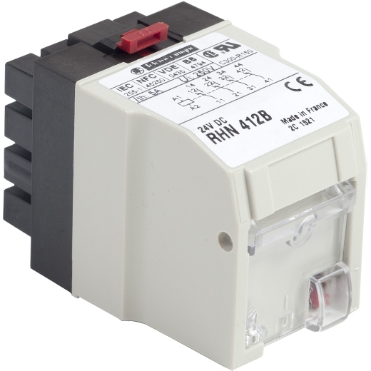RHN412B – Schneider Electric plug-in relay – HARMONY RHN – instantaneous – 4 C/O – 24 V DC – 5 A — SCHNEIDER