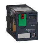 RXM2AB2B7 – Schneider Electric Harmony, Miniature plug-in relay, 12 A, 2 CO, with LED, with lockable test button, 24 V AC