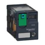 RXM4AB2GD – Schneider Electric Harmony, Miniature plug-in relay, 6 A, 4 CO, with LED, with lockable test button, 125 V DC