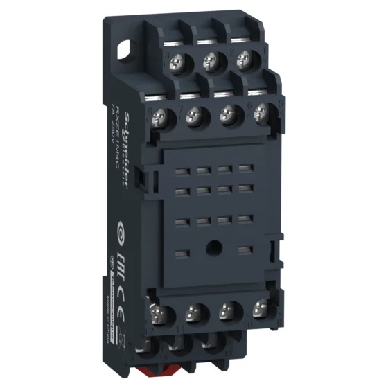 RXZE1M4C – Schneider Electric socket RXZ -mixed contact – 7 A – 250 V – screw clamp – for relay RXM2.., RXM4.. — SCHNEIDER