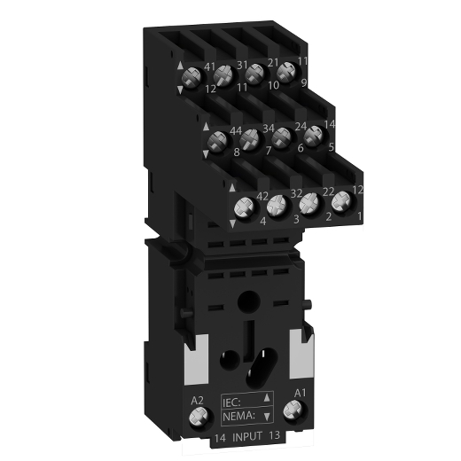 RXZE2S114M – Schneider Electric Harmony, Socket, for RXM2/RXM4 relays, screw connectors, separate contact — SCHNEIDER