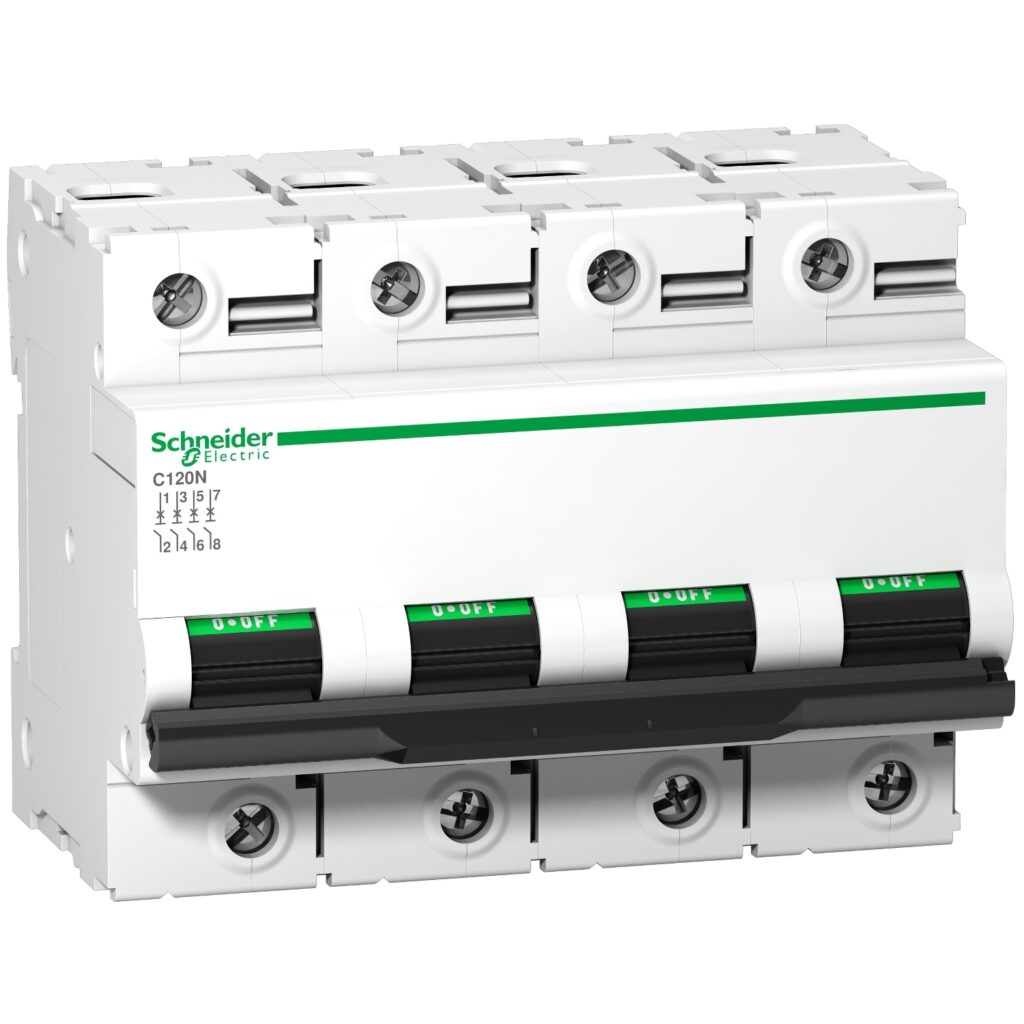 Schneider Electric C120N MCB 100A 4P C 10KA Sch A9N18374 — SCHNEIDER