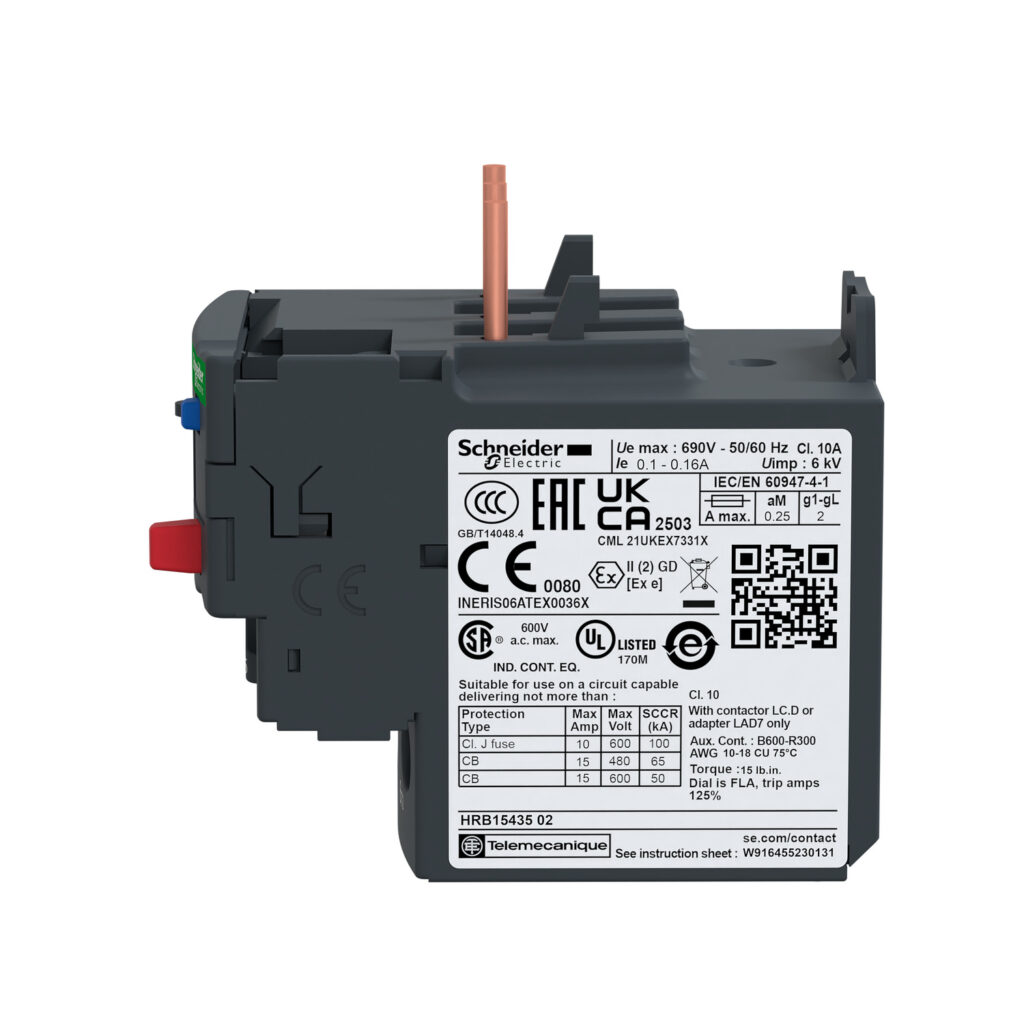Schneider Electric LRD03 Overload Relay — SCHNEIDER