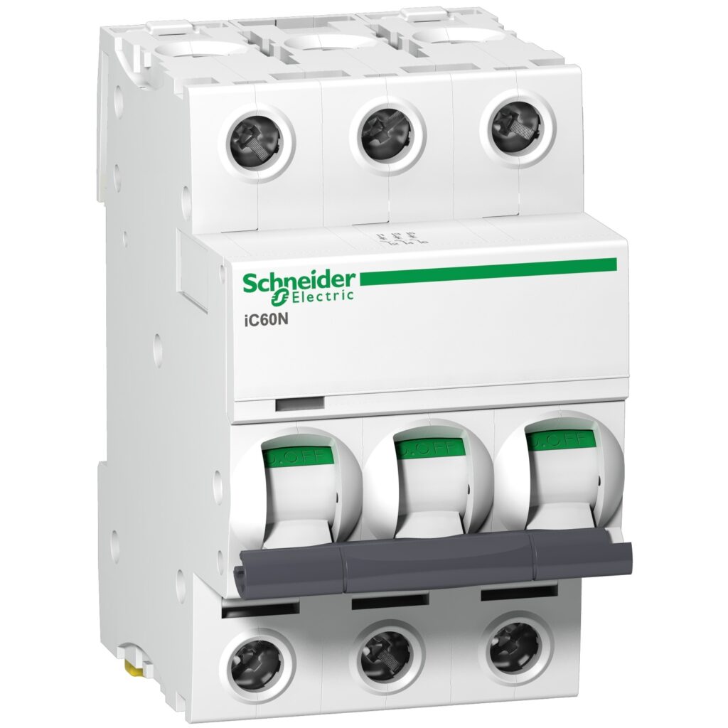Schneider Electric IC60N 3P 63A C Miniature Circuit B-A9F44363 — SCHNEIDER