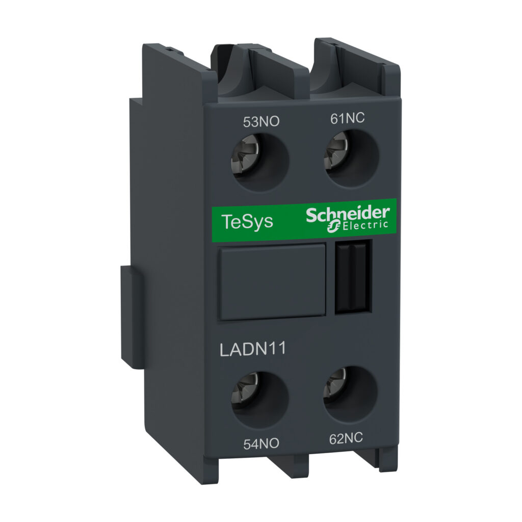 Schneider Electric Tesys D, 1 NO+1NC LADN11 Auxiliary Contact Block — SCHNEIDER